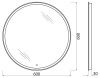 Зеркало с подсветкой BelBagno SPC-RNG-600-LED-TCH 60х60 подвесное