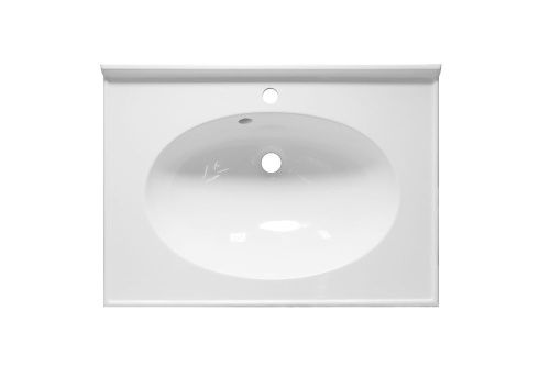 Раковина из искусственного камня Эстет Лилия ФР-00014942 70х50 накладная цвет белый 1 отверстие под смеситель - фото 3