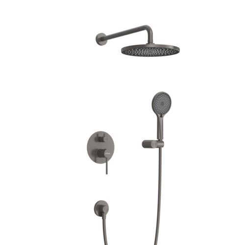 Душевая система Cezares RELAX RELAX-DSET-GM встраиваемая в стену цвет оружейная сталь - фото 2