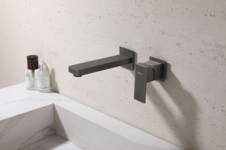 Смеситель для раковины Abber Daheim AF8212NG встраиваемый в стену никель