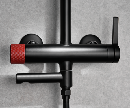 Душевая стойка Bronze de Luxe 2039RH настенная цвет черный