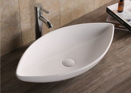 Раковина из сантехнического фарфора Cerutti SPA CR7093A 70х40 накладная цвет белый без отверстий под смеситель