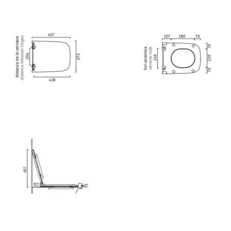 Крышка сиденье для унитаза Catalano Green 451200001