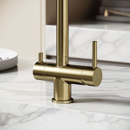 Смеситель для кухни Sancos Foster SC4014BG на мойку золото