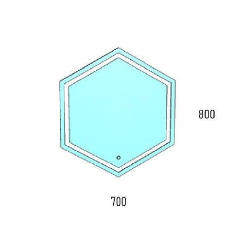 Зеркало с подсветкой Corozo Теор SD-00000922 70х80 - фото 2