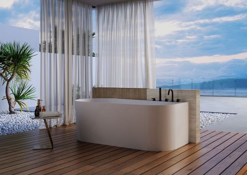 Ванна акриловая Abber AB9496-1.7 R 170х80 пристенная асимметричная с каркасом - фото 4