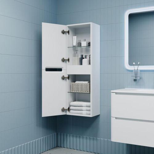 Шкаф-пенал Iddis Edifice EDI35W0i97 40х110 подвесной цвет белый - фото 3