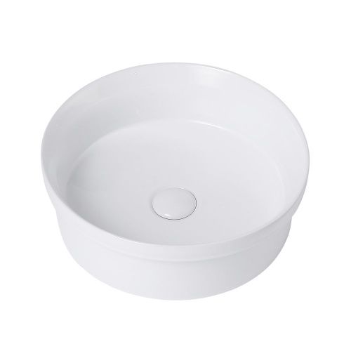 Раковина керамическая Abber BEQUEM AC2103 40х40 накладная цвет белый без отверстий под смеситель - фото 2