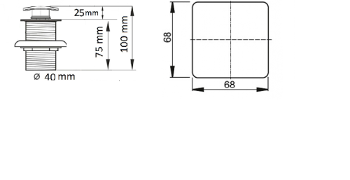 Донный клапан для раковины CeramaLux RD006 хром - фото 4