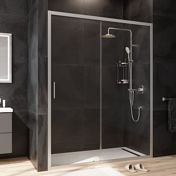 Душевая дверь Am.Pm Gem W90G-150-1-195MT 150х195 стекло прозрачное профиль хром