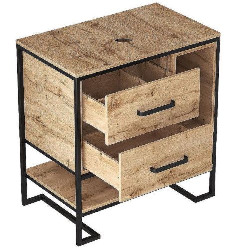 Тумба под раковину 1MarKa Grunge Loft Ц0000005442 80х50 цвет коричневый - фото 2