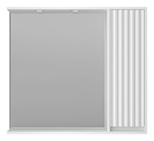 Зеркало-шкаф Brevita Balaton BAL-04090-01-П 90х80 подвесной цвет белый - фото 2