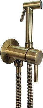 Гигиенический душ со смесителем Paffoni Tweet Round ZDUP110BR бронза