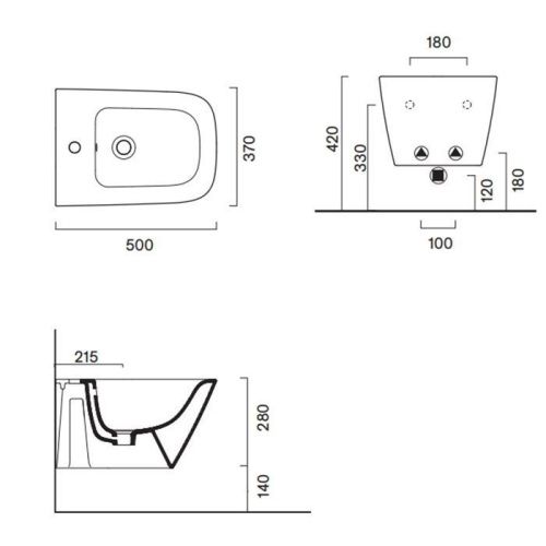 Биде подвесное Catalano Green 418501001 цвет белый - фото 2