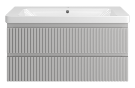 Тумба под раковину Brevita Victory VIC-07105-0302Я 100х50 подвесная цвет серый