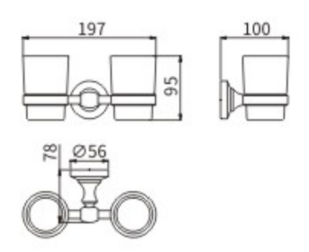 Стакан CeramaLux BIANCO 52003