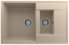Кухонная мойка Ulgran Quartz Prima 780 1,5 K-03 80х50 цвет бежевый поверхность матовая