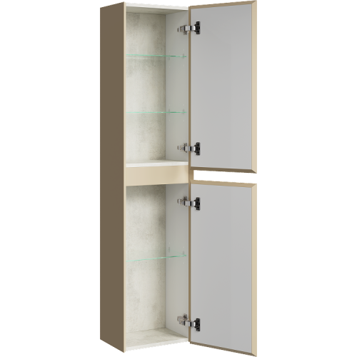 Шкаф-пенал Aqwella Y GE0535MD 40х150 подвесной цвет бежевый - фото 2