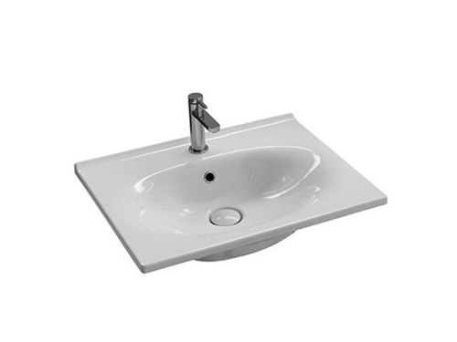 Раковина из сантехнического фаянса Hatria LE FIABE Y1BR01 60х50 подвесная цвет белый