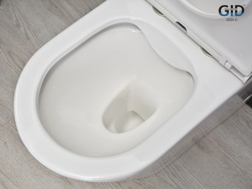 Унитаз напольный с бачком Gid Cortado Tn2189 (62247Y) белый с сиденьем микролифт безободковый - фото 5