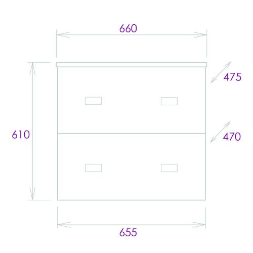 Тумба под раковину Onika Марбл 106548 70х50 подвесная цвет белый/серый - фото 3