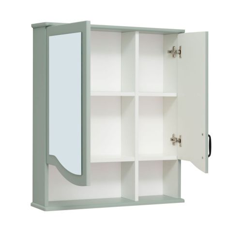 Зеркало-шкаф Runo Марсель 00-00001219 60х80 подвесной цвет зеленый - фото 5