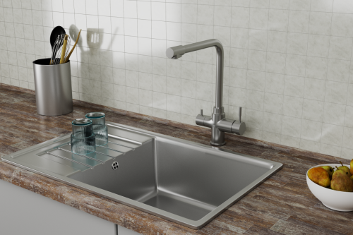 Смеситель для кухни Rush MS9035-33 на мойку сатин - фото 3