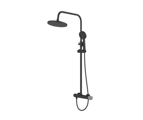 Душевая стойка Bronze de Luxe 24612BG настенная цвет черный - фото 2