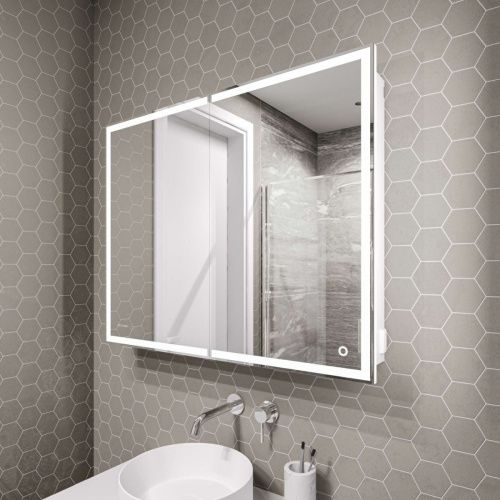 Зеркало-шкаф Grossman Меркадо 201002 100х80 подвесной цвет белый - фото 3