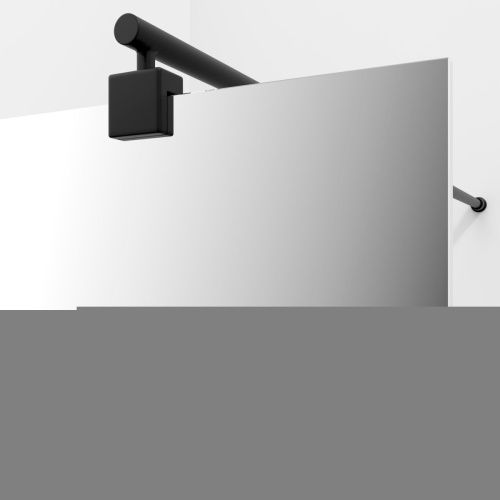 Душевая перегородка Wasserkraft Rur 30W 30W40MB-MR 120х200 стекло зеркальное профиль черный - фото 2