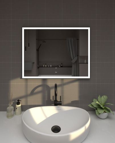 Зеркало с подсветкой Sintesi ARMADIO BLACK SIN-SPEC-ARMADIO-black-120 120х70 подвесное