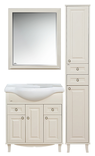 Шкаф-пенал Misty Шармель Л-Шрм05035-5812ЯП 40х200 напольный цвет бежевый - фото 5