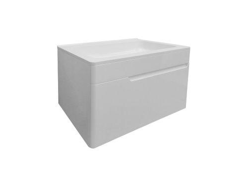 Тумба с раковиной Эстет Kare Luxe ФР-00007080 70х50 подвесная цвет белый - фото 2