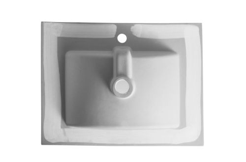 Раковина из сантехнического фарфора Orange B03-610w 60х50 встраиваемая цвет белый - фото 5