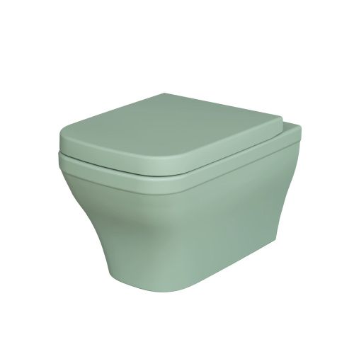 Унитаз подвесной Ambassador Benefit 203T21001R-202T21001 мятный с сиденьем