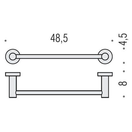 Полотенцедержатель Colombo Plus W4910.CR