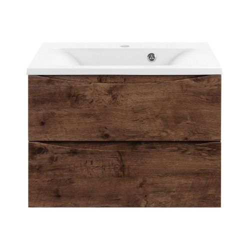 Тумба под раковину Vincea Mia VMC-2MA650RW 60х50 подвесная цвет коричневый - фото 3