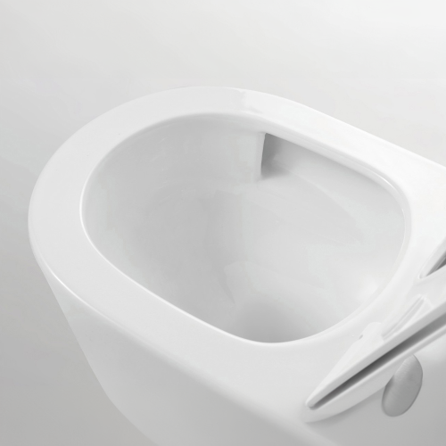 Унитаз подвесной Iberica Blanca Burgos mini IB.BRM.234.1B1 белый с сиденьем микролифт безободковый смыв торнадо - фото 2