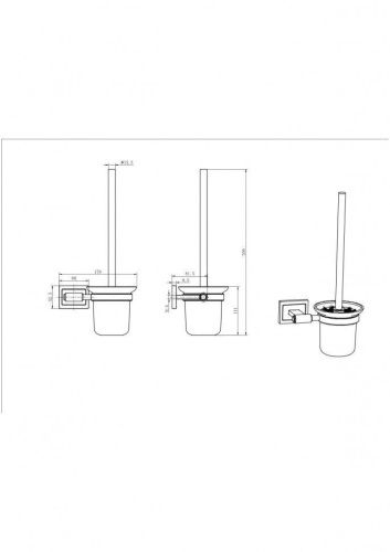 Ершик CeramaLux Gamma 12313 - фото 2