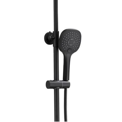 Душевая стойка Belz B533 B24533-7 настенная цвет черный - фото 4