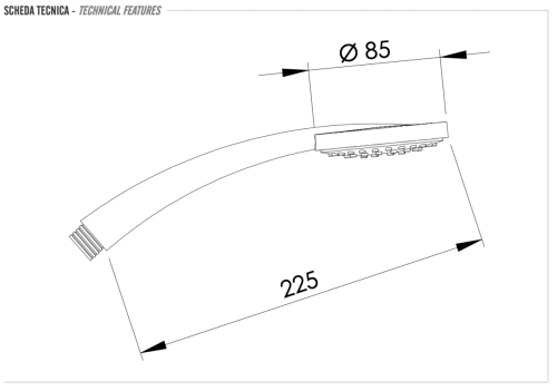Душевая лейка Remer 317MRX цвет хром - фото 2