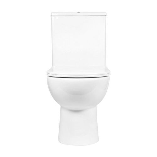 Унитаз напольный с бачком Bond Oval F02-00 белый с сиденьем безободковый душевой смыв - фото 4