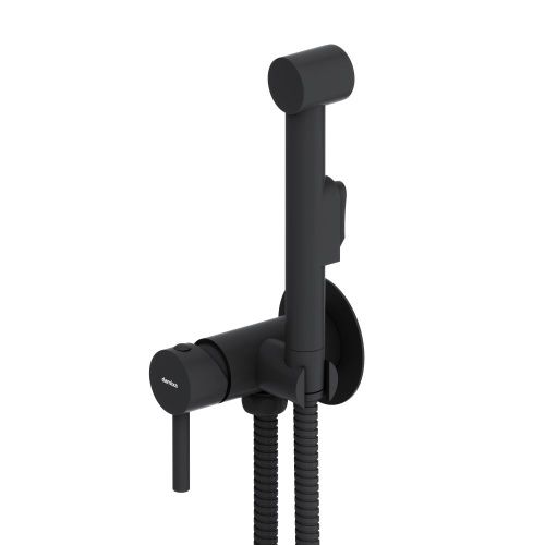 Гигиенический душ со смесителем Dorff Logic D3075000BL черный - фото 2