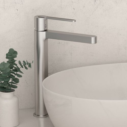 Смеситель для раковины Vincea Rondo VBF-1R2CH на столешницу хром