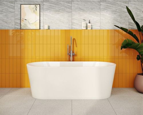 Ванна акриловая Vitra Geo 65380006000 180х80 отдельностоящая овальная с ножками - фото 3