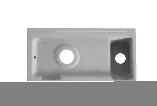 Раковина из сантехнического фарфора Orange B05-365w 40х20 подвесная цвет белый - фото 5