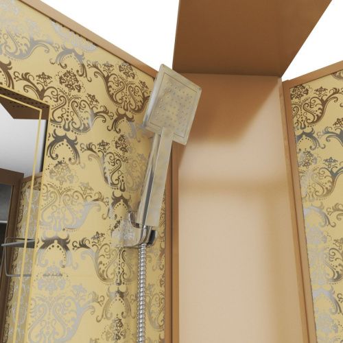 Душевая кабина Niagara Luxe 7799GBK 90х90 пятиугольная без крыши ориентация универсальная - фото 3