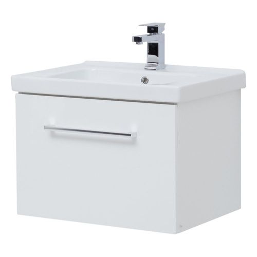 Тумба под раковину Dreja Big Inn 77.0201W 60х50 подвесная цвет белый - фото 2