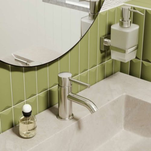 Смеситель Wasserkraft Wern 4200 4205 на раковину никель - фото 2