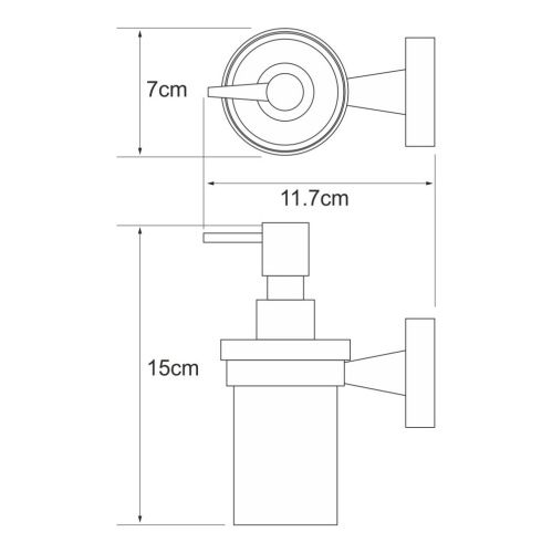 Дозатор для жидкого мыла WasserKRAFT 4099 - фото 4